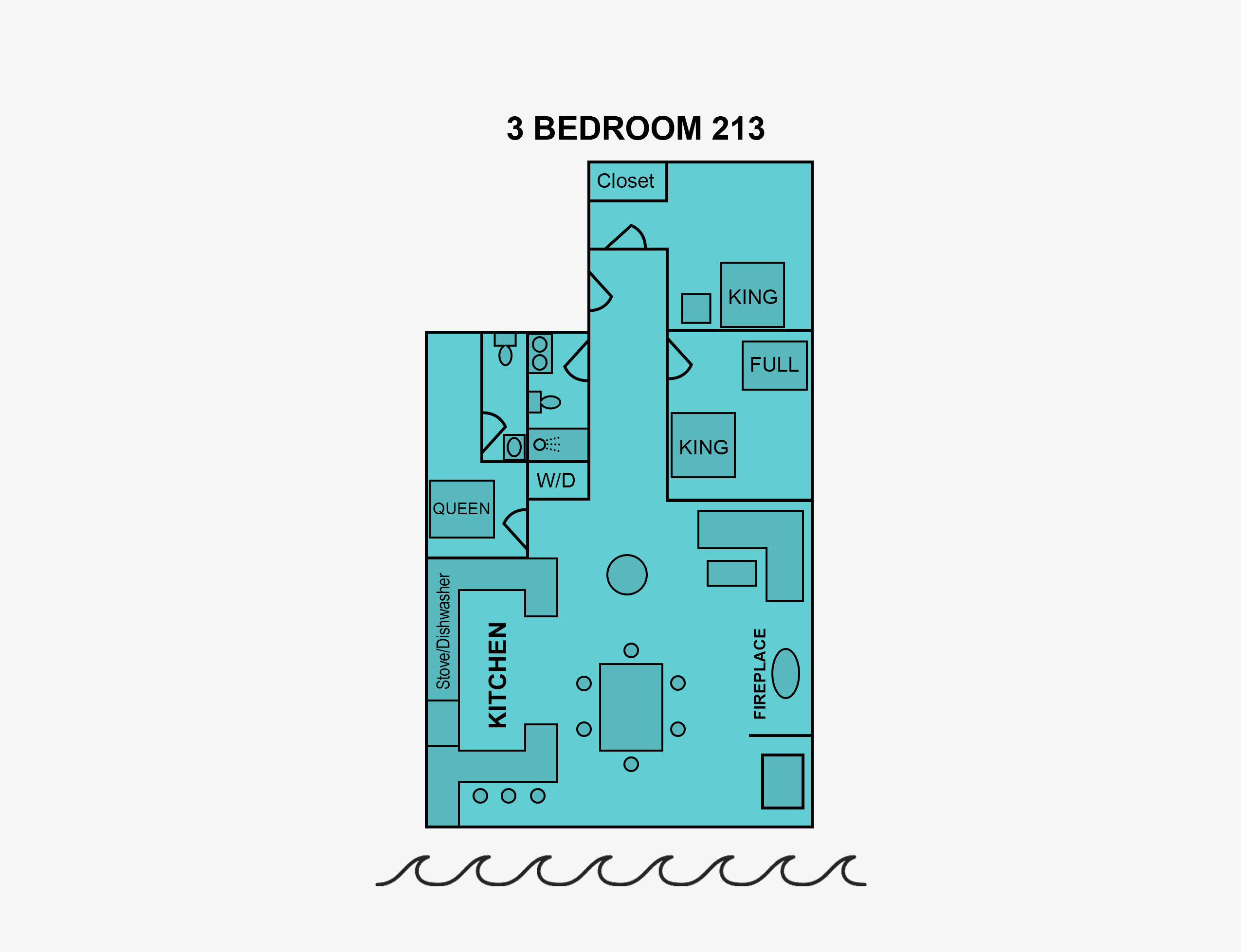 3 Bedroom Suite Floorplan