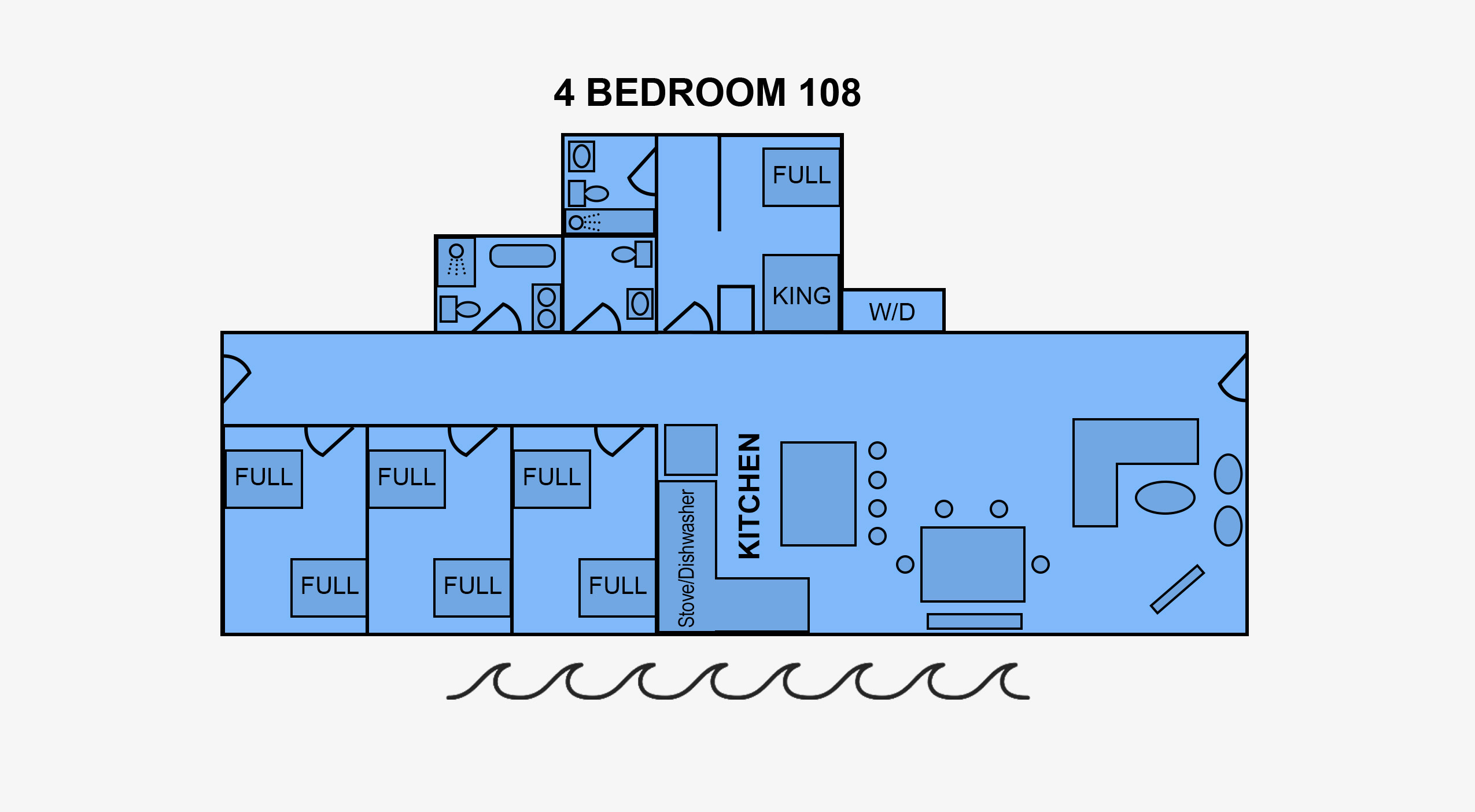 4 Bedroom Suite Floorplan