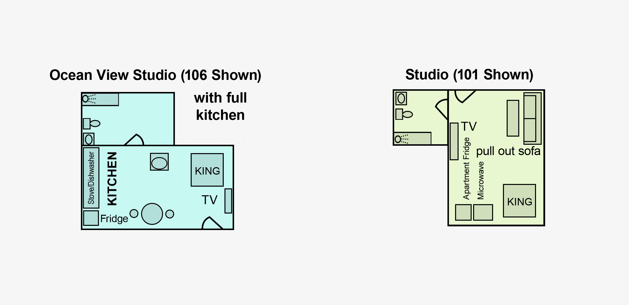 Studio Suites Floorplans